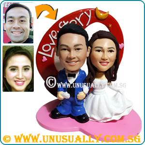 Custom 3D Love Story Wedding Couple Figurines